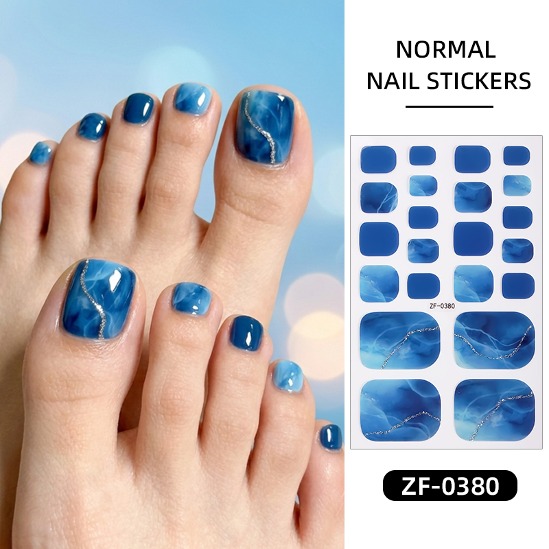 22Tips Gradient Marble Toe Nai - Full Cover Adhesive 评论和价格