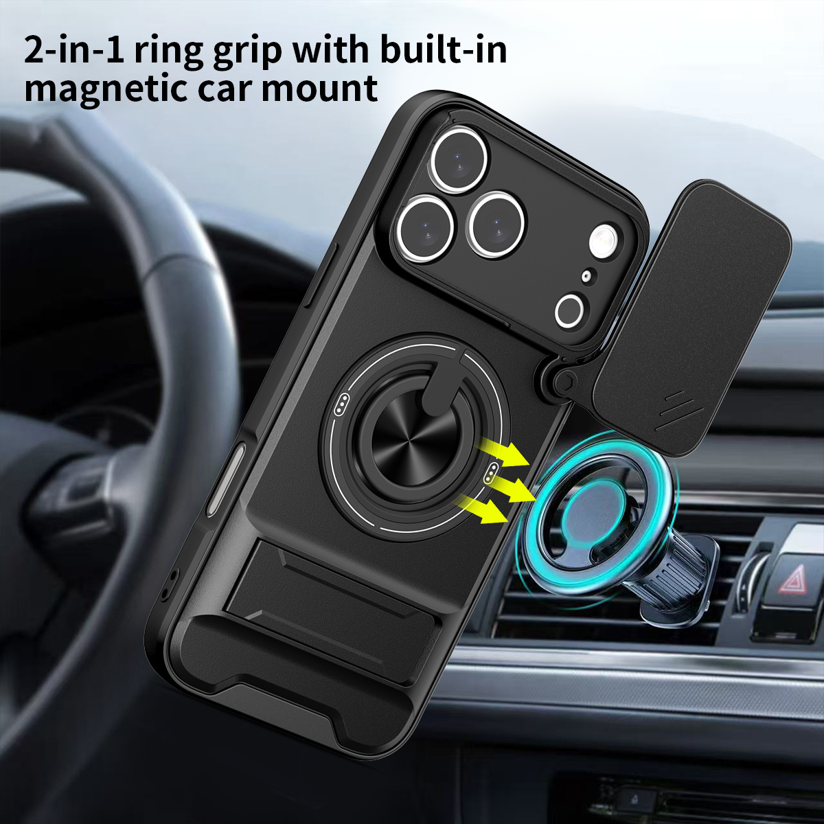 Magnetic Phone Case for IPhone - Camera Lens Protector 评论和价格