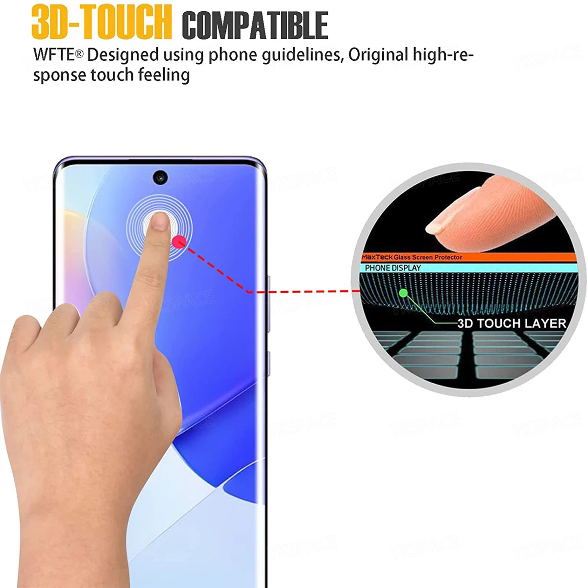 2Pcs 3D Curved Edge 9H HD Clea - Curved Edge Screen 评论和价格