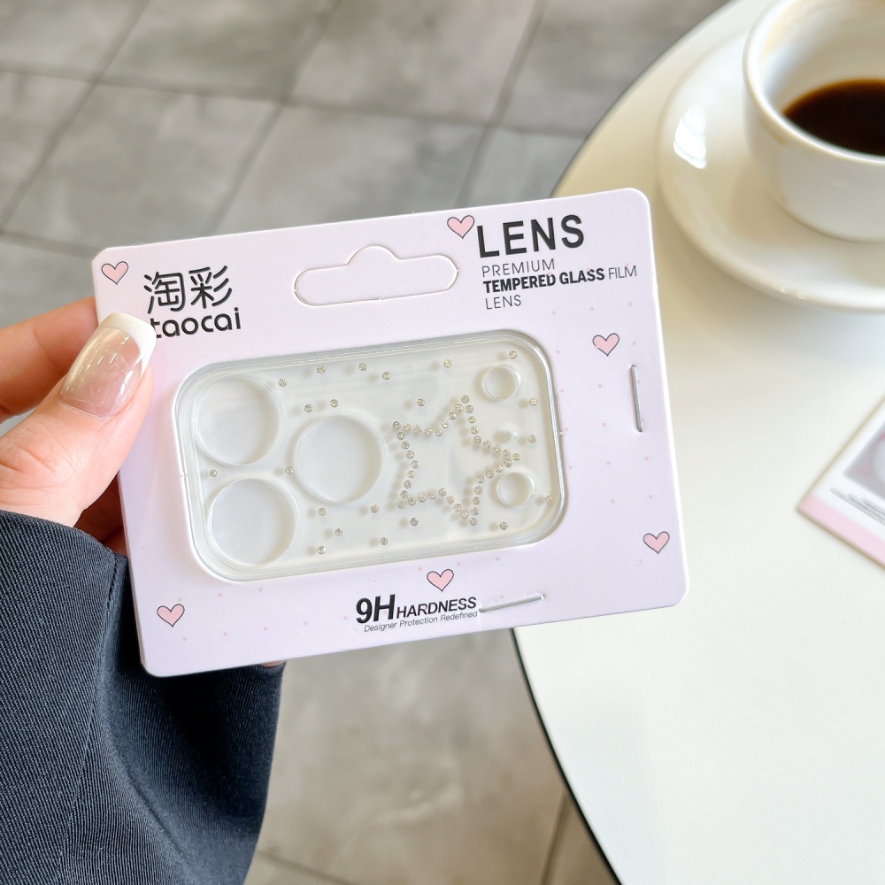 Luxuruy Diamond 3D Heart Glass - Camera Lens Protector 评论和价格