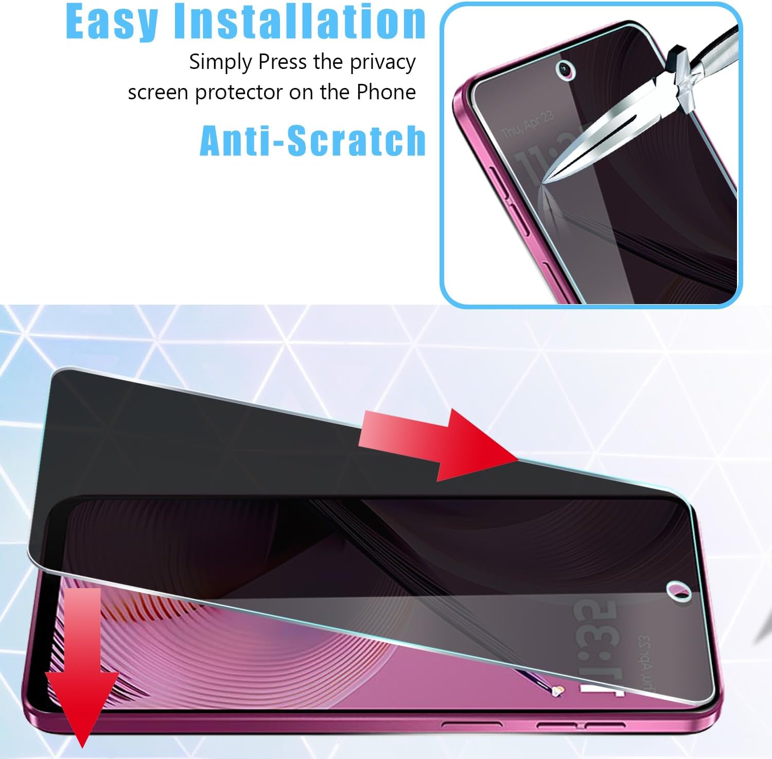 [2 Pack] For Honor 400 Lite/40 - Privacy Filter 2Pack 评论和价格