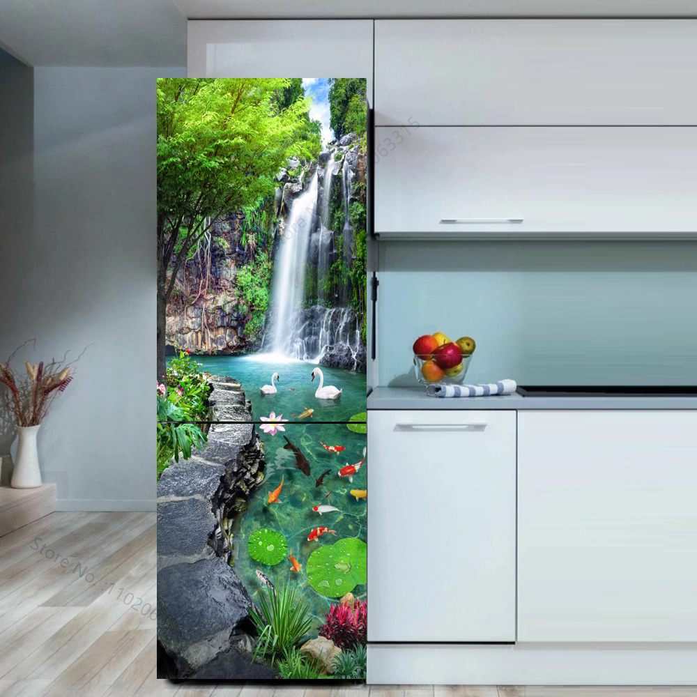 Seaside Beach Fridge Sticker D - Full Cover Adhesive 评论和价格
