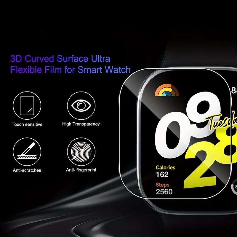 3-5Pcs Premium Tempered Glass  - Smartwatch Screen Film 评论和价格