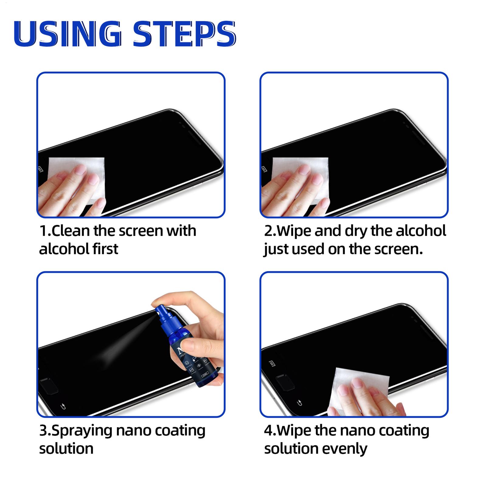Screen Protector Spray Liquid  - Oleophobic Coating Spray 评论和价格
