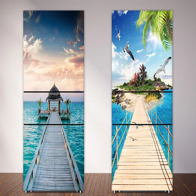 Seaside Beach Fridge Sticker F - Full Cover Adhesive 评论和价格