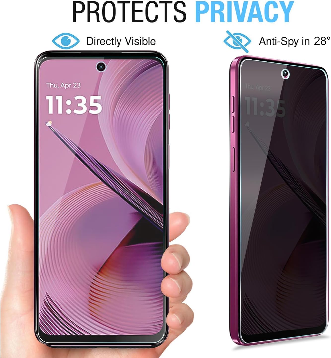 [2 Pack] For Moto G 5G 2025 Pr - Privacy Filter 2Pack 评论和价格