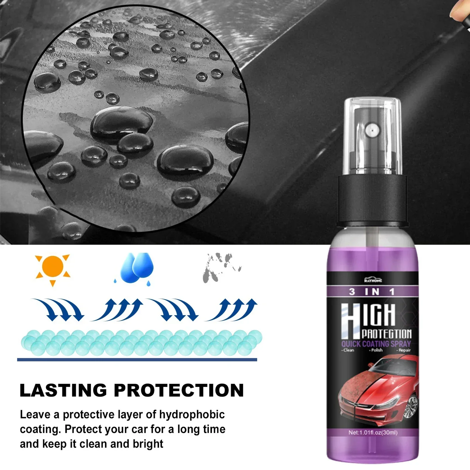 3 In 1 Car Ceramic Nano Coatin - Nano Liquid Coating 评论和价格